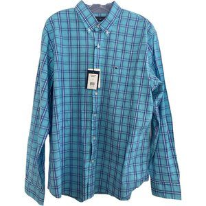 NEW NWT Mens Crown & Ivy Collared Button Down Dress Shirt Size Large L